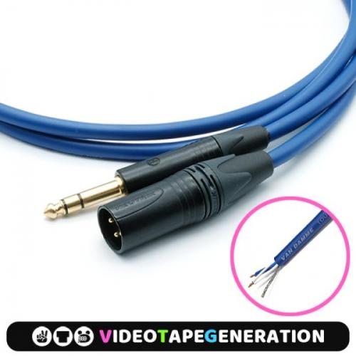 Van Damme STARQUAD TRS to XLR(M) 반담 스타쿼드 수제작 마이크 케이블 (길이,색상선택)