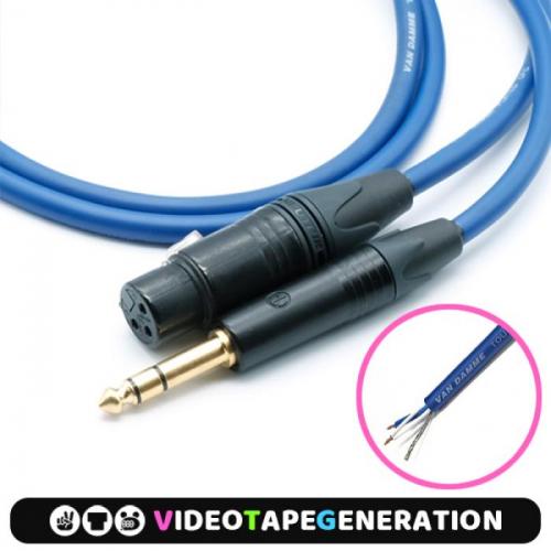 Van Damme STARQUAD XLR(F) to TRS 반담 스타쿼드 수제작 마이크 케이블 (길이 선택)