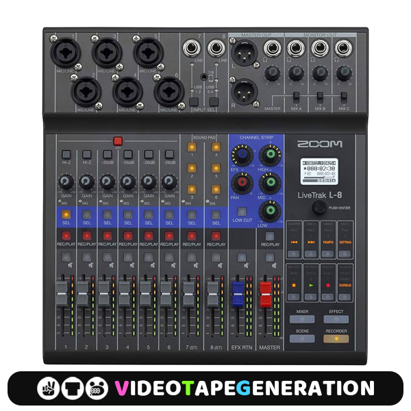ZOOM LiveTrak L-8  디지털 믹서 레코더 줌 L8 라이브트랙