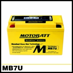 [motoBATT] MB7U AGM 모토 배터리 - 12V6.5AH / 시그너스, 어드레스, GSR, 뉴시그너스, BWS125, 마제스티125, 스즈끼 DR-Z400 용 / 유아사 YT7BBS, YT7B4 대응 모델
