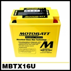 [MOTOBATT] - MBTX16U AGM 모토 배터리 - 12V19AH