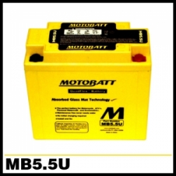 [MOTOBATT] - MB5.5U - MOTOBATT AGM 모토 배터리 - 12V7AH / 유아사 12N5.5-3B, 12N5.5-4A 대응 모델