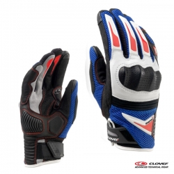 [SALE] 40% - CLOVER RAPTOR PLUS GLOVES B/BL / 손이편한 매시 글러브 클로버 랩터 플러스 글러브 화이트/블루