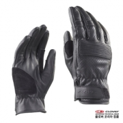 CLOVER BULLET GLOVES BLACK / 레트로한 디자인에 스마트 터치의 편리함 까지, 클로버 불릿 레더 글러브 블랙