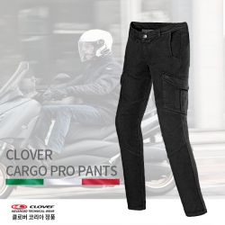 [slim fit] CLOVER CARGO PRO BLACK (N) / 클로버 카고 프로 블랙 / 신축성 UP / CE AA등급 / 무릎, 골반 보호대 포함 / 어반 스타일