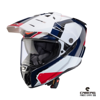 카베르그 타나미 스크램 화이트 레드 블루 3in1 멀티 퍼포즈 어드벤처 헬멧 - CABERG TANAMI SCRAM WHITE RED BLUE
