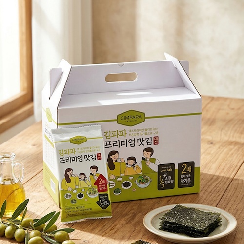 아기 첫 저염 김파파 도시락김 선물세트 24봉 어린이집 유치원 선물
