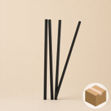 스트로우 일자 빨대 블랙 7x250mm 벌크포장 500개입 20봉 1박스