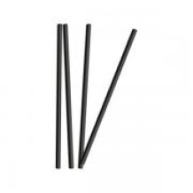 스트로우 일자 빨대 블랙 7x210mm 벌크포장 500개입 20봉 1박스