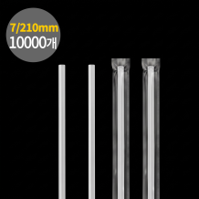 스트로우 개별포장 일자 빨대 투명 7x210mm 10000개입 1박스