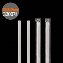 스트로우 개별포장 버블티 빨대 투명 12x210mm 3200개입 1박스