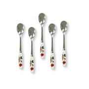 (홈아트) 티스푼 커피스푼-로즈 (1P)