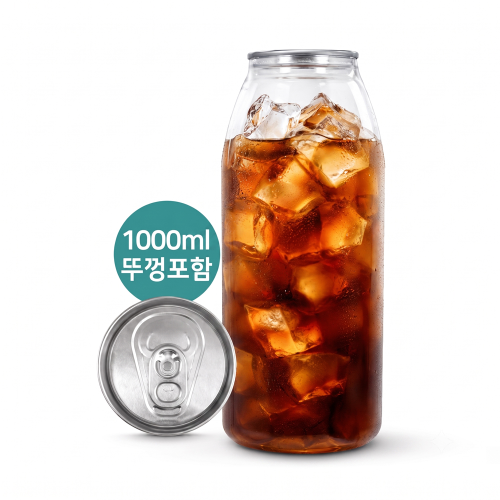 (공캔)캔시머용 PET 리터 공캔 1000ml 세트100개