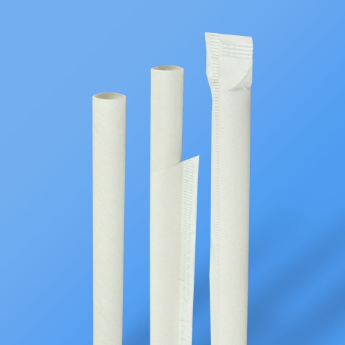 (기간한정 특가) (종이빨대)개별포장-화이트 버블티 12/25cm (3,000개)