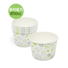 종이용기 850cc 동글기성 아이스크림 컵밥용 (500개입/1박스)