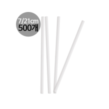 소분500개 스트로우 벌크포장 일자 빨대 투명 7x210mm 500개입 1봉
