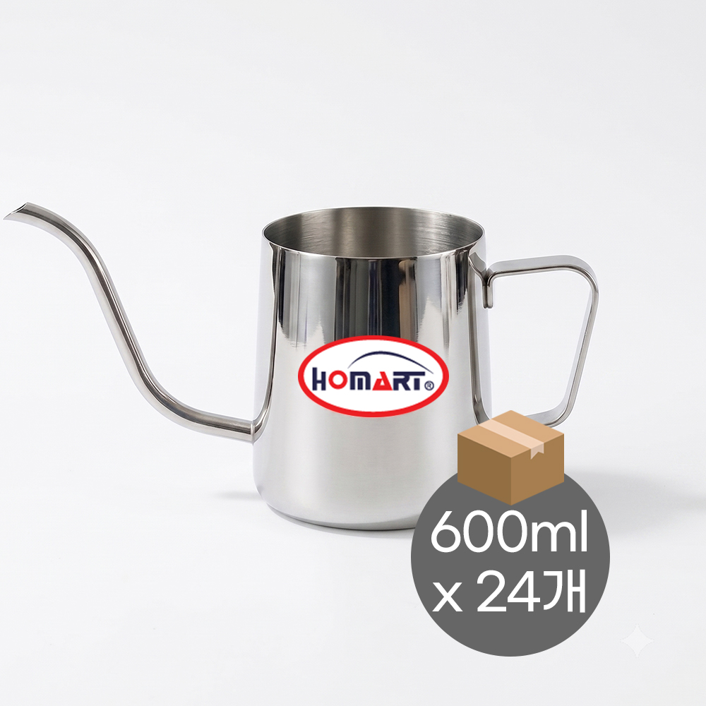 (박스할인-홈아트)저그형 드립포트-600ml (24개/박스)