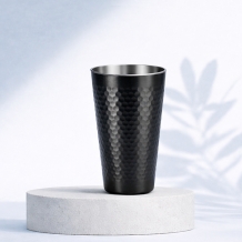 (홈아트)이중 진공텀블러 벌집스텐컵 350ml-블랙