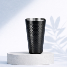 (홈아트)이중 진공텀블러 벌집스텐컵 350ml-블랙