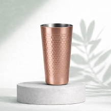 (홈아트) 이중진공 (벌집)스텐컵510ml-로즈골드