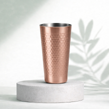 (홈아트) 이중진공 (벌집)스텐컵510ml-로즈골드