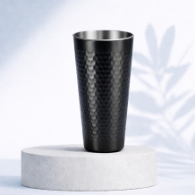 (홈아트)이중 진공텀블러 벌집스텐컵 510ml-블랙