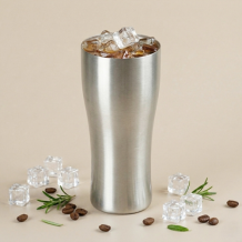 (홈아트) 이중 진공텀블러 라인스텐컵 420ml_실버