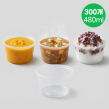 다용도 PP 배달용기 B16 480ml 300개입 1박스