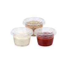 (소스용기세트) 59ml (2온스) PET컵+뚜껑(2500개/1박스)