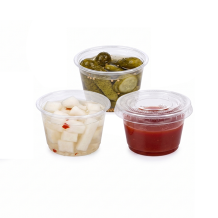 (소스용기세트) 95ml (3온스) PET컵+뚜껑(2000개/1박스)