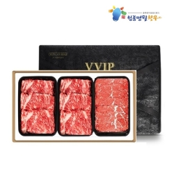 [청풍명월한우] 무항생제 1+등급이상 한우 프리미엄 4호 선물세트 총1.2kg(냉장/채끝800g,불고기400g)