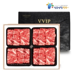 [청풍명월한우] 무항생제 1+등급이상 한우 채끝살 2호 선물세트 총1.6kg(냉장/채끝1.6kg)