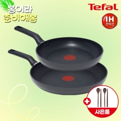 [봄맞이새단장] [테팔] 인덕션 델리커시 프라이팬 24+28cm+(증정) 옻칠 나무 수저 커플세트