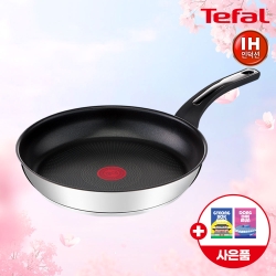 [테팔] ★한정수량★ IH 써모퓨전 스텐 프라이팬 30cm+(증정) 셀룰로오스 코팅팬 전용 스펀지(수세미) 2P