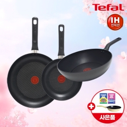 [테팔] 인덕션 델리커시 티타늄 프라이팬 22cm+28cm+멀티팬 28cm+(증정) 셀룰로오스 코팅팬 전용 스펀지(수세미) 2P+ 프레쉬업 프라이팬 24cm