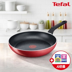 [테팔] 메이드 인 프랑스 G6 인덕션 스타트앤쿡 프라이팬 28cm+(증정) 셀룰로오스 코팅팬 전용 스펀지(수세미) 2P