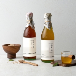 [남도청년] 참기름+들기름 세트 350ml (저온압착) 선물세트