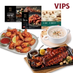 <선물세트포장>[VIPS]프리미엄 홈파티 실속디시 3호 (오리지널바베큐폭립450g, 버팔로윙봉, 양송이스프*2)