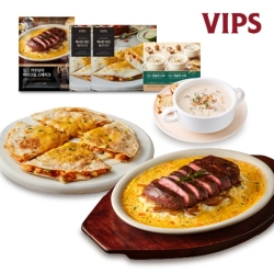 <선물세트포장>[VIPS]프리미엄 홈파티 실속디시 1호 (카우보이버터크림스테이크, 퀘사디아 2팩, 양송이스프2팩)