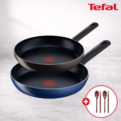 [테팔] 초코브라우니팬 24cm+드레스블루팬 28cm+(사은품) 옻칠 나무수저 2인 세트