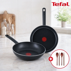 [테팔] 드레스블루팬 28cm+이지앤컴포트 웍 28cm+(사은품) 옻칠 나무수저 2인 세트