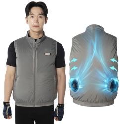 [슈틸루스터] 터보 쿨 베스트 선풍기 조끼 ST-FV100(강력성능의 쿨링팬 2개/3단풍량조절)