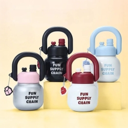 [힙포팡] 펀펀 주전자 작고 귀여운 독특한 차망필터 보온보냉 텀블러 680ml