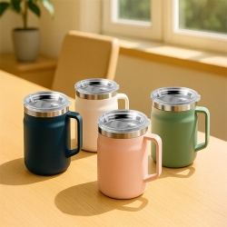 [힙포팡] 보온보냉 이중구조 머그 텀블러 550ml