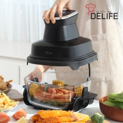 [디라이프] 원팟 글라스 에어프라이어 4리터 (HBH-AF1500DW)
