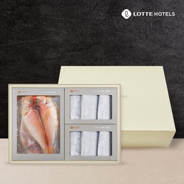 [롯데호텔] 제주 옥돔갈치 혼합 선물세트 2호(옥돔 4-5미 1kg/갈치 2미 800g)