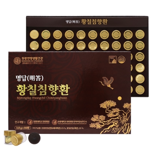 [원광한방생활건강] 명답 황칠침향환(3.8g x 60환)_쇼핑백포함
