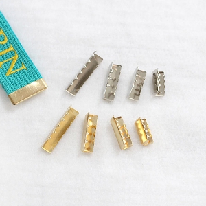 5개입) 가방끝쇠,네임택마감(골드/실버)- 20 25 30 40 mm