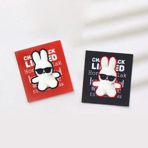 선글라스 멋쟁이 토끼 래빗 장식라벨_레드,블랙 60-814,813