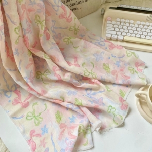 루나 리본 이중거즈 원단